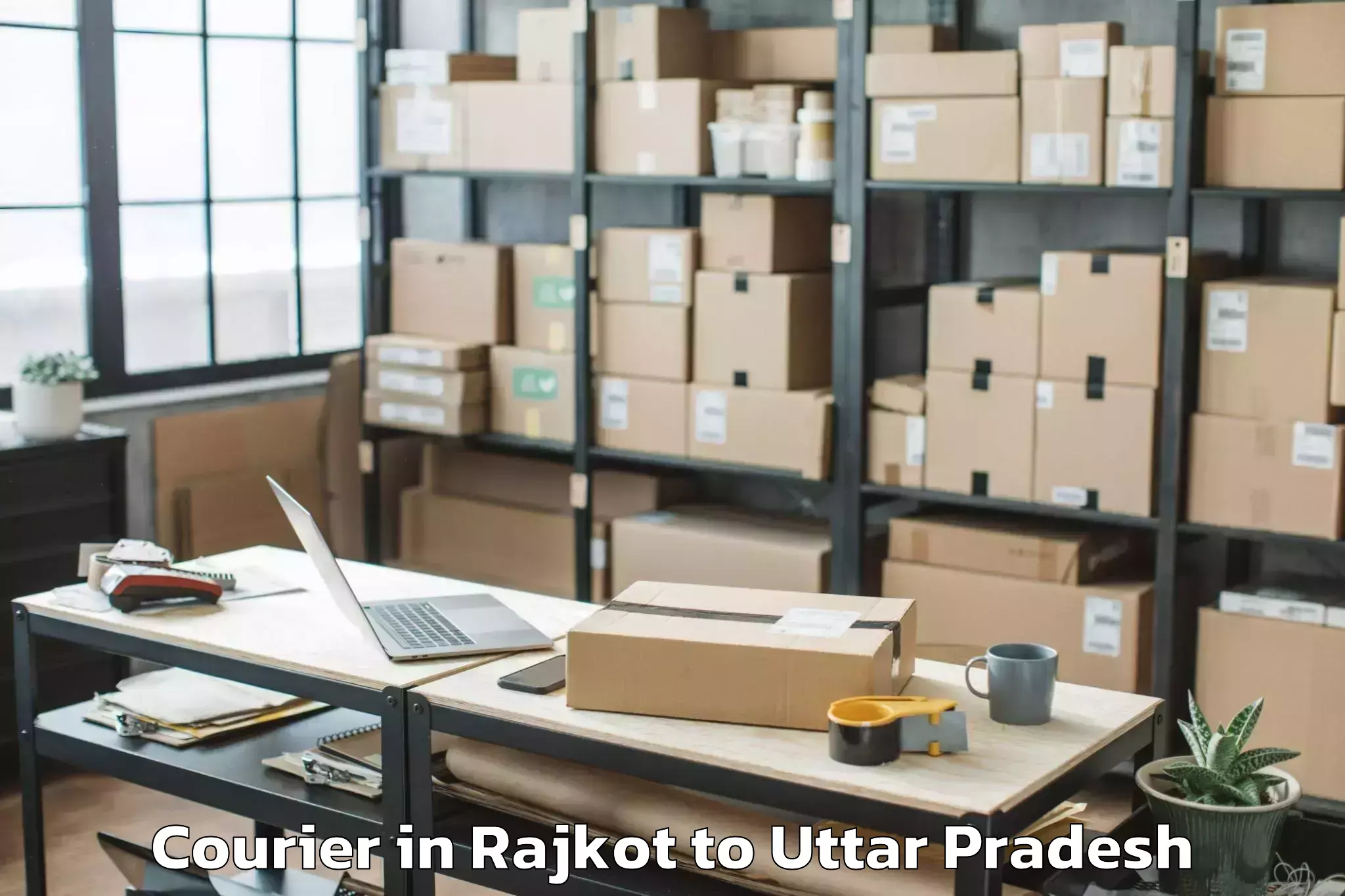 Book Rajkot to Dalmau Courier